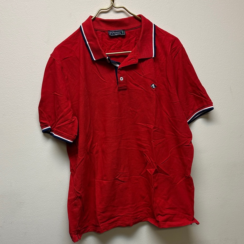 Raymond Men's Polo Shirt in Vibrant Red